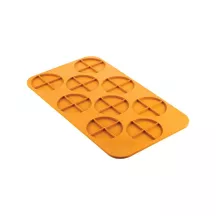 Silikonbackform Kreis mit Viertel, 9 Stück