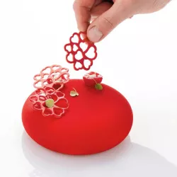 Silikonform für Hüppen Herzen