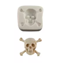 Silicone embosser skull