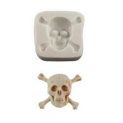 Silicone embosser skull