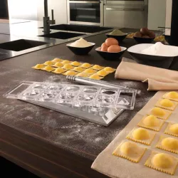 Ravioli mold round 5 cm, 10 ravioli