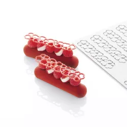 Silicone mold for Hüppen eclair hearts