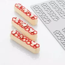 Silicone mold for Hüppen eclair hearts