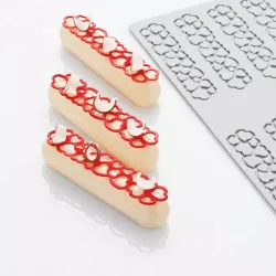 Stampo in silicone per Hüppen Éclair cuori
