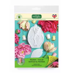 Silikonpräger Pfingstrose und Tulpe