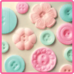Silicone mold buttons, small