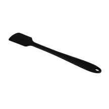 Silicone rubber scraper black small long for deep vessels