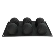Stampo in silicone 3D sfera Twist