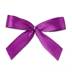 Fiocco con clip, viola