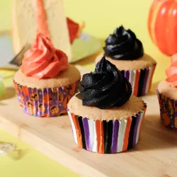 Halloween muffin cups pumpkin party, 60 pieces