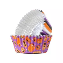 Halloween muffin cups pumpkin party, 60 pieces