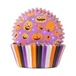 Halloween muffin cups pumpkin party, 60 pieces