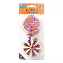 Halloween muffin cups pumpkin party, 60 pieces