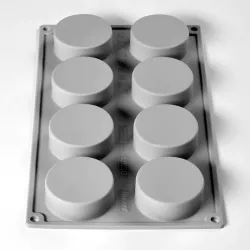 Silicone mold half orange, 8 pieces