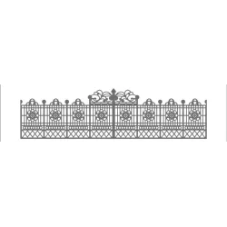 Romantic castle gate silicone border mat
