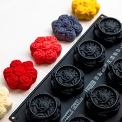 Silicone mold rose bouquets, 12 pieces
