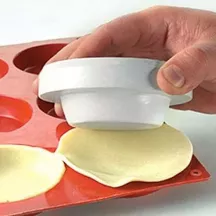Silikonformausstecher / andrücker rund und konisch Ø 8 cm