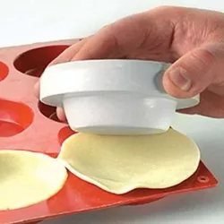 Tagliabiscotti/Pressino per Stampo in silicone rotondo e conico Ø 8 cm