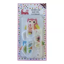 Set di tagliabiscotti Gufo mamma e bebè