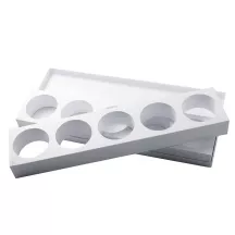 Patisserieform Rund, Schale mit 2 Formen à 5 Mulden