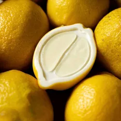 Silikonform Zitronenhälfte, 8 Stück