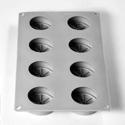 Silicone mold lemon half, 8 pieces