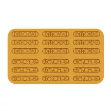 Stampo in silicone per Hüppen cerchi e triangoli