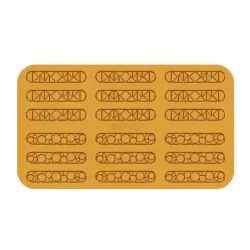 Silicone mold for Hüppen circles and triangles