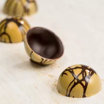 Pralinenform Halbkugel Ø 2 cm, 45 Pralinen