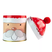 Santa biscuit tin, round Ø 90 x 125 mm