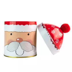 Santa biscuit tin, round Ø 90 x 125 mm