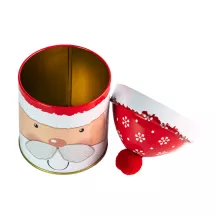 Santa biscuit tin, round Ø 90 x 125 mm