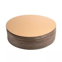 Tortenunterlage Gold/Schwarz rund, Ø 22 cm, 50 Stück