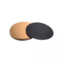 Cake base gold/black round, Ø 22 cm, 50 pieces