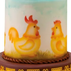 Airbrush stencil rooster & hen