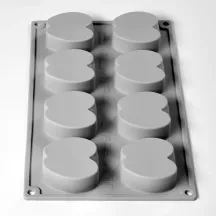 Stampo in silicone Mezza mela, set da 8 per pasticceria