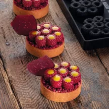 Silikonform Himbeer Ø 6 cm, 8 Stück
