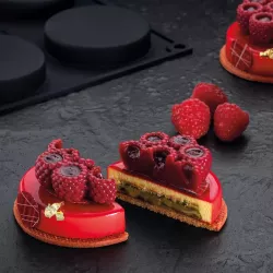 Silicone mold raspberry Ø 6 cm, 8 pieces