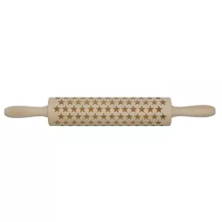 Präge-Wallholz Sterne 25 cm
