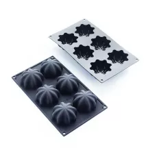 Silicone baking mold Medusa flower, 6 piece set