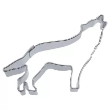 Wolf cookie cutter, stainless steel