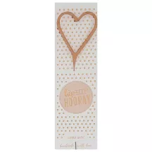 Wunderkerze Herz Rose Gold