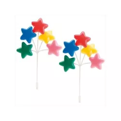 Cake topper "Stelle colorate" in PVC