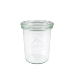 WECK Verres renversés 160 ml, lot de 12 avec couvercle en verre