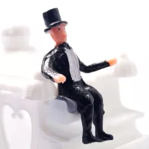 White carriage - cake decoration for weddings & festive occasions