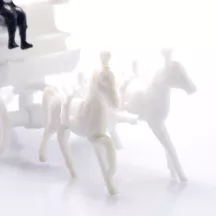 White carriage - cake decoration for weddings & festive occasions