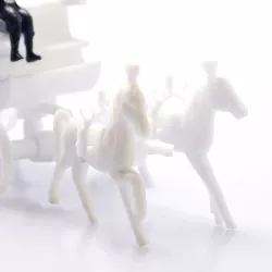 White carriage - cake decoration for weddings & festive occasions