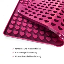 Heart silicone baking mat