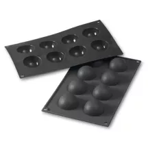Stampo in silicone Semisfera Ø 5 cm, 8 pezzi