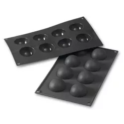 Silicone mold hemisphere Ø 5 cm, 8 pieces